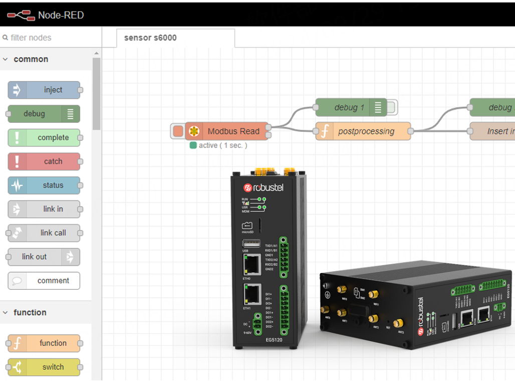 node-red iot edge gateway eg5120