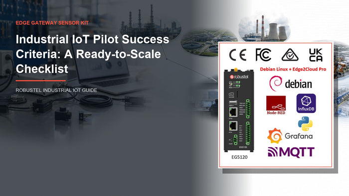 Ready-to-scale industrial IoT pilot checklist covering data resilience security repeatability and operations
