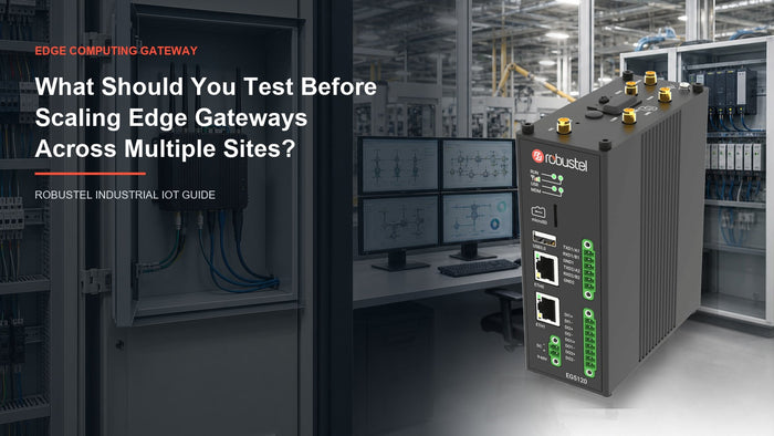 Multi-site edge gateway readiness matrix covering configuration load security updates and recovery
