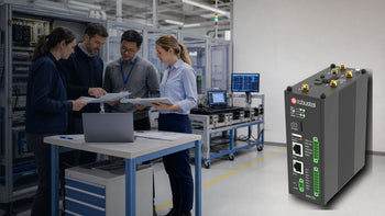 Engineering and procurement team evaluating an industrial edge gateway supplier and the Robustel EG5120