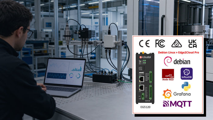 Industrial IoT proof-of-concept workbench with the Robustel IIoT Edge Starter Kit