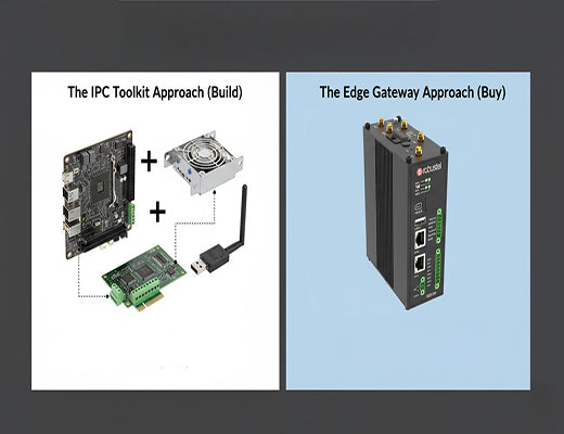 An infographic comparing the complex, component-based 