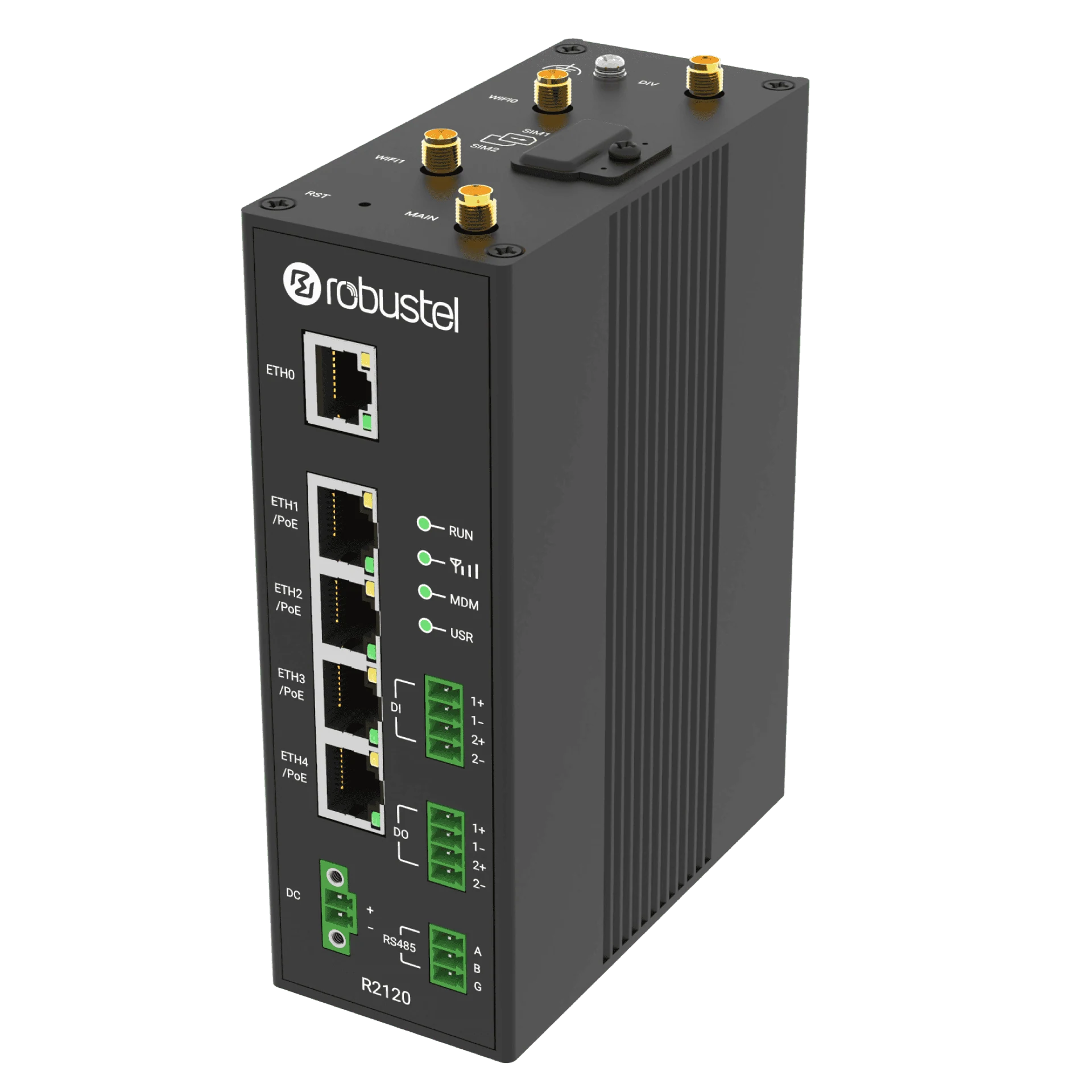 R2120 Industrial 4G PoE Router